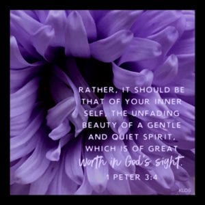 Purple Dalia with Scripture