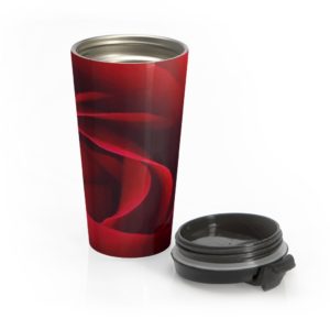 AMERICAN RED ROSE Stainless Steel Travel Mug