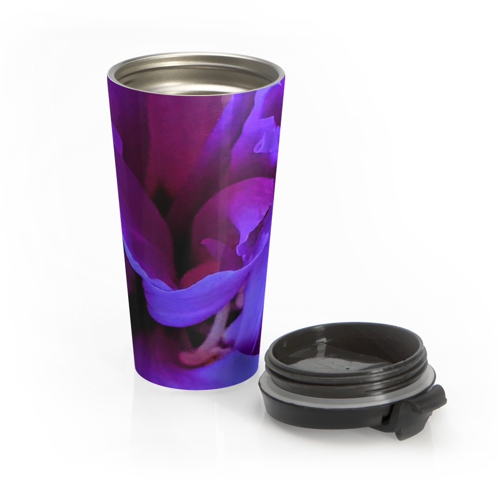 PURPLE GLADIOLUS Stainless Steel Travel Mug