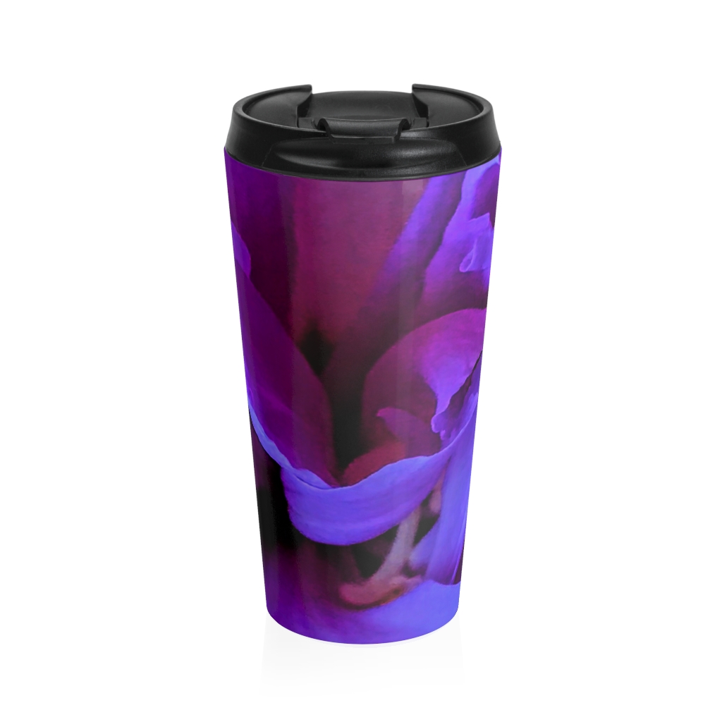PURPLE GLADIOLUS Stainless Steel Travel Mug - Image 2