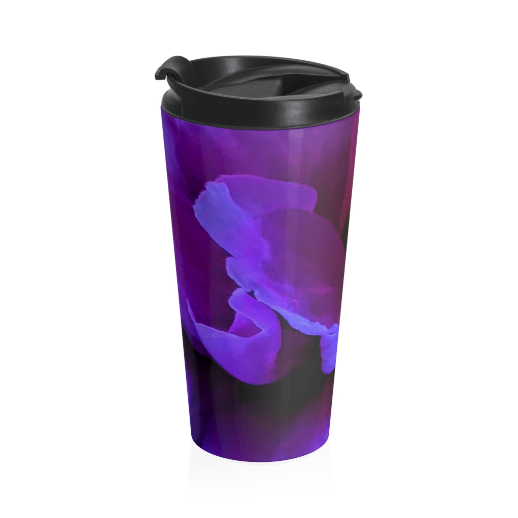 PURPLE GLADIOLUS Stainless Steel Travel Mug - Image 4