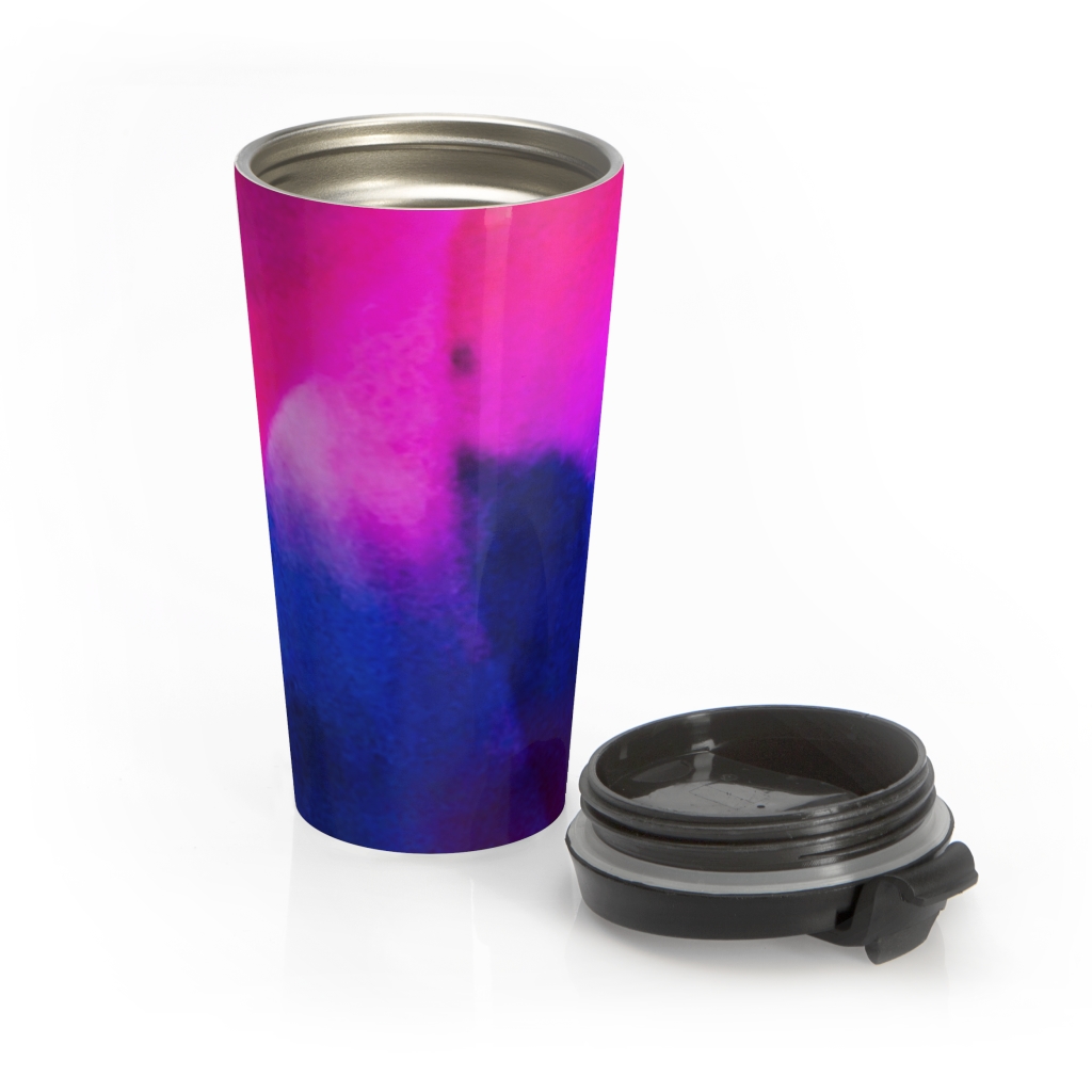PINK TULIP Stainless Steel Travel Mug