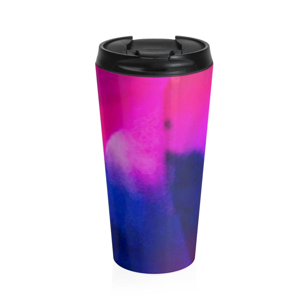 PINK TULIP Stainless Steel Travel Mug - Image 2