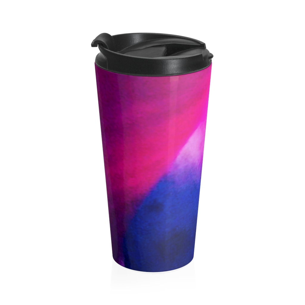 PINK TULIP Stainless Steel Travel Mug - Image 4