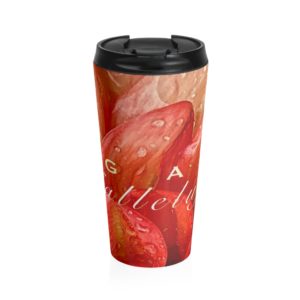 ORANGE DAHLIA Hymn Collection Stainless Steel Travel Mug
