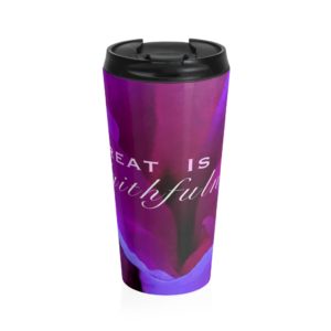 PURPLE GLADIOLUS Hymn Collection Stainless Steel Travel Mug