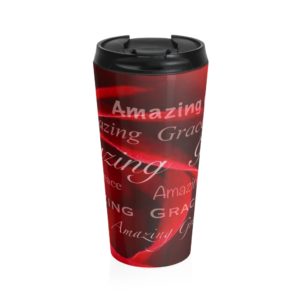 RED ROSE Hymn Collection Stainless Steel Travel Mug