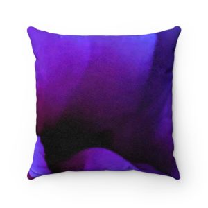 PURPLE GLADIOLUS Faux Suede Square Pillow Case