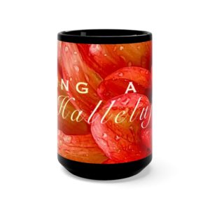 ORANGE DAHLIA Hymn Collection Black Mug 15oz