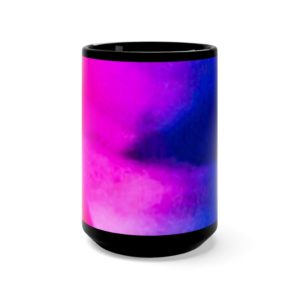 PINK TULIP Black Mug 15oz