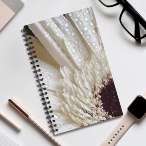 WHITE GERBER DAISY Spiral Journal (EU)
