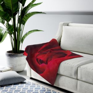 RED ROSE Velveteen Plush Blanket